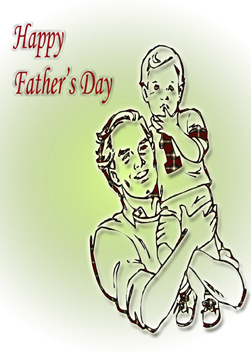 Father's Day sentiments card cover