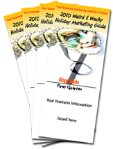 2010 Weird & Wacky Holiday Marketing Guide quarterly booklets